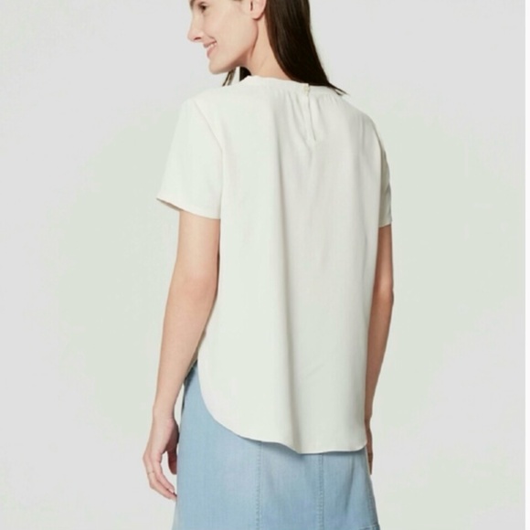 LOFT Ann Taylor Cream Blouse - Picture 5 of 5